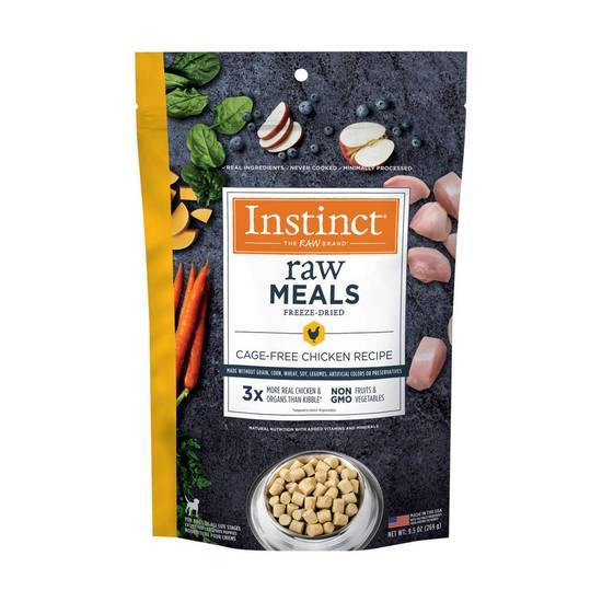 Instinct Freeze Dried Raw Meals Grain Free Cage Free Chicken Recipe Dry Dog Food By Nature's Variety (9.5 oz)