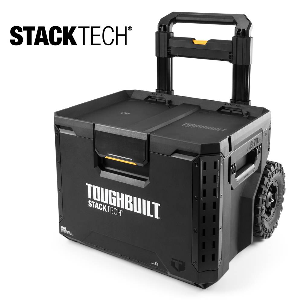 TOUGHBUILT STACKTECH 22.3-in W x 26-in H x 19.7-in D Plastic/Metal Rolling Tool Box | TB-B1-B-70R