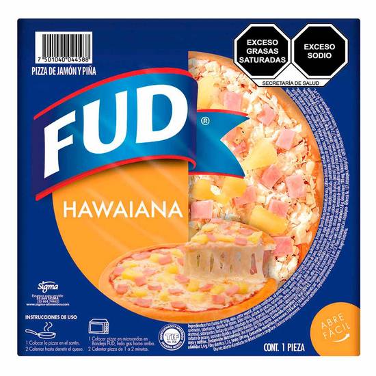 Fud pizza hawaiana (1 pieza)