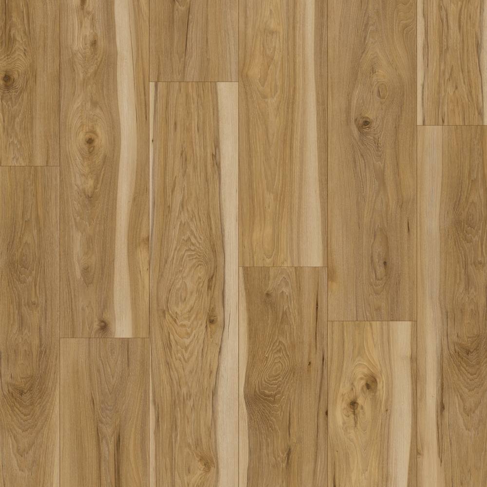 Style Selections Lawrenceville Hickory 12-mm T x 8-in W x 48-in L Wood Plank Laminate Flooring (15.94-sq ft / Carton) | 361231-31569