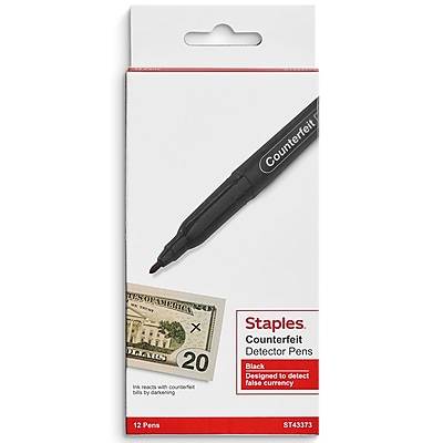 Staples Counterfeit Pens (black)