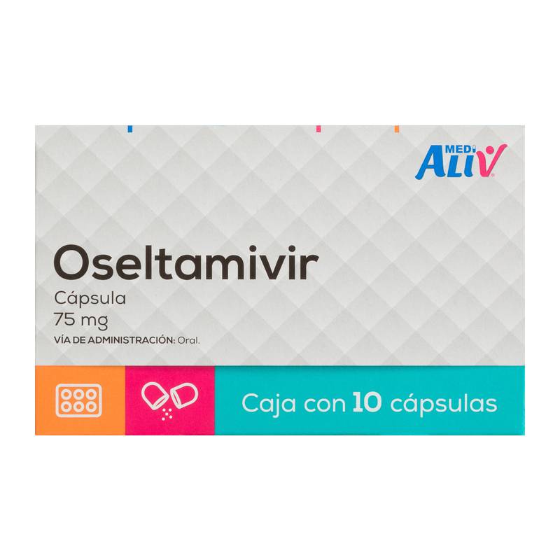 Medialiv oseltamivir cápsulas 75 mg (10 un)