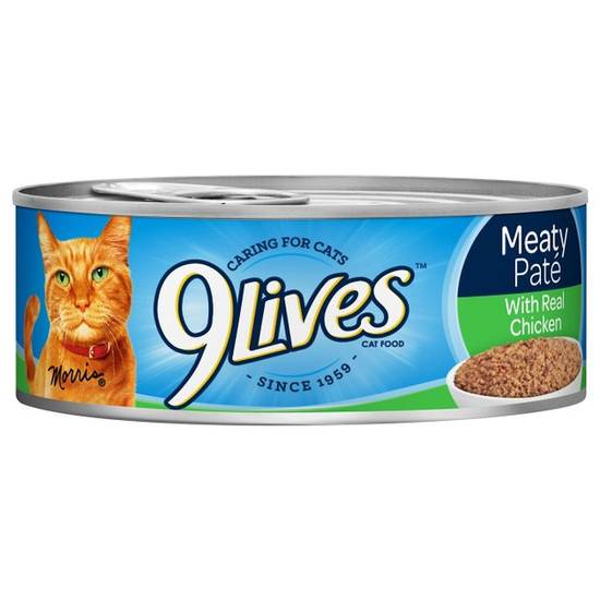 9 Lives Meaty Pate With Real Chicken Cat Food