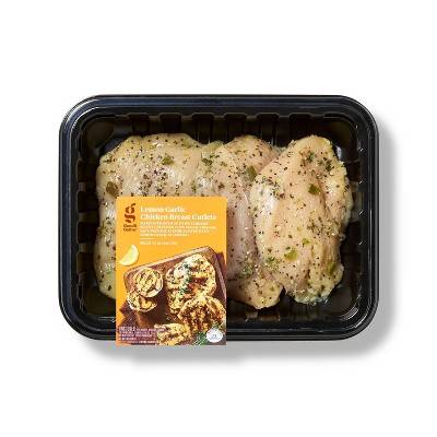 Good & Gather Lemon Garlic Chicken Breast Cutlets (1 lbs, 4 ct)