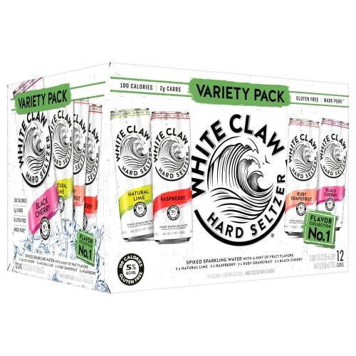White Claw · Hard Seltzer Variety Pack Flavor Collection 1 (12 x 12 fl oz)