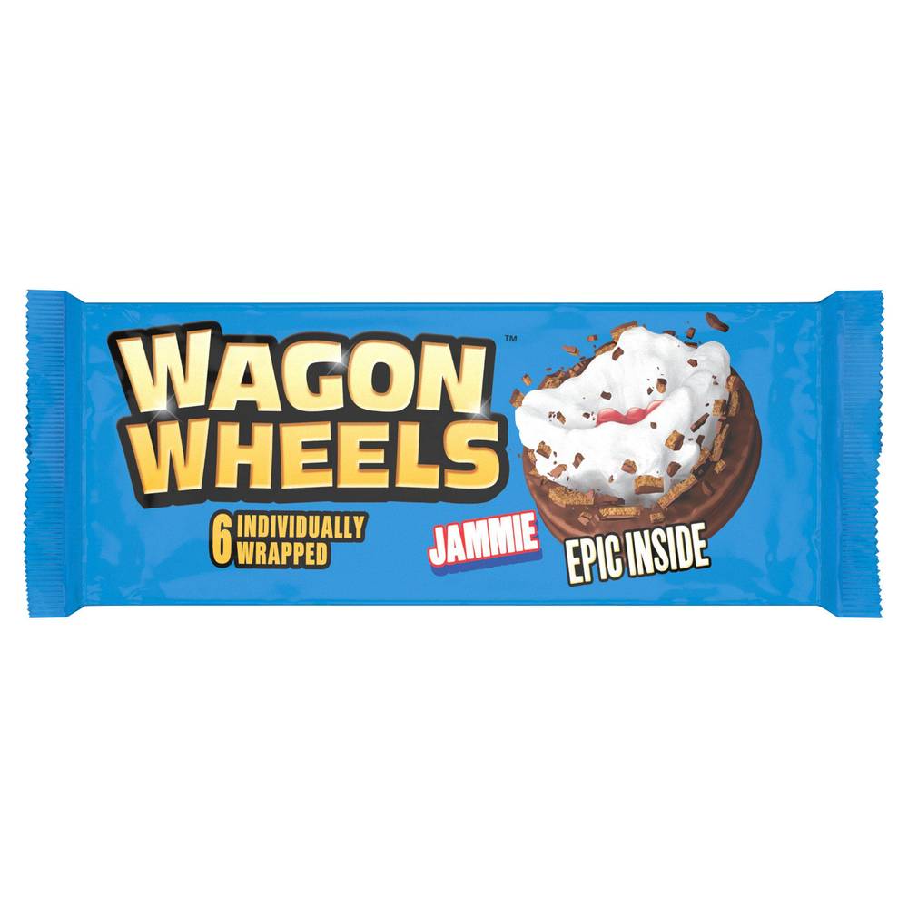 Wagon Wheels Jammie Biscuits x6