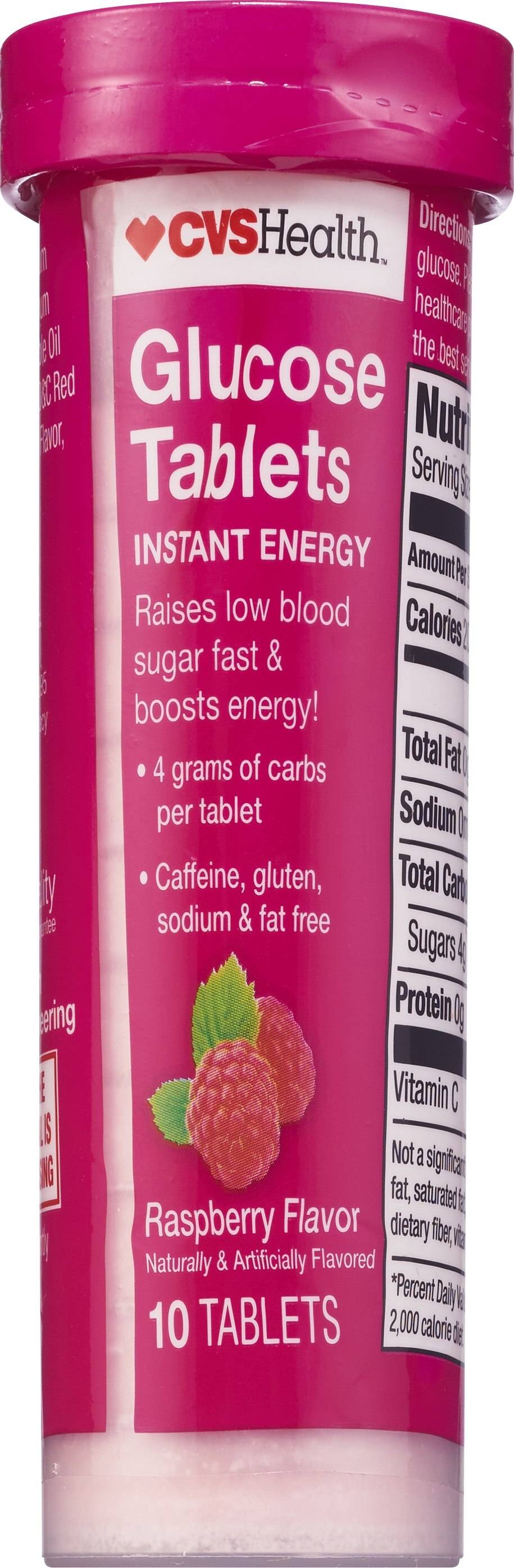 CVS Health Glucose Tablets, Raspberry, 10 CT