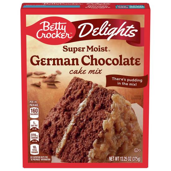 Betty Crocker Delights Supermoist German Chocolate Cake Mix
