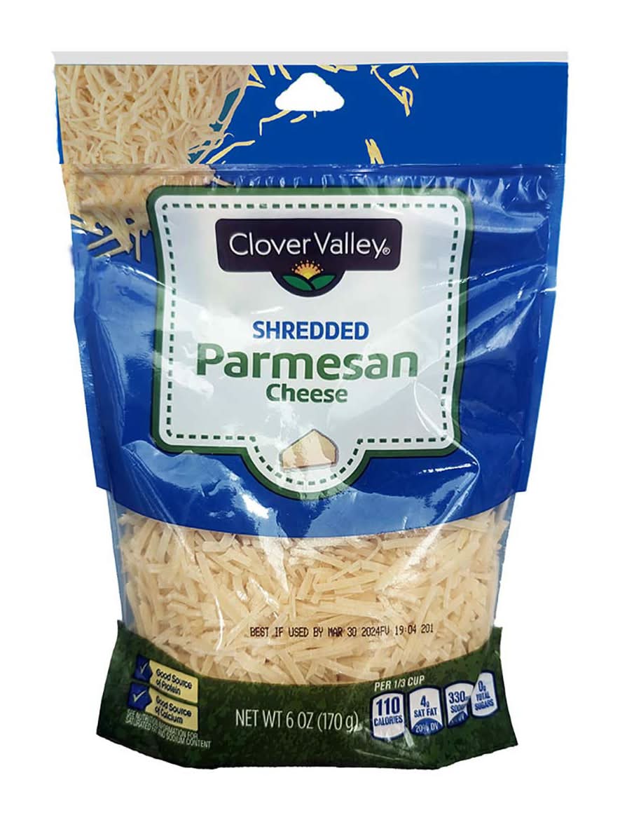 Clover Valley Shredded Parmesan Cheese (6 oz)