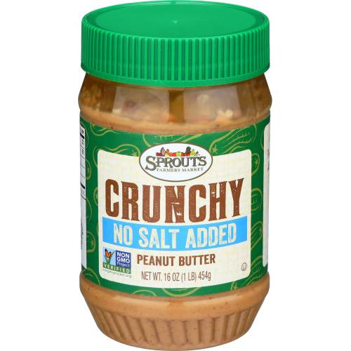 Sprouts Crunchy No Salt Added Peanut Butter