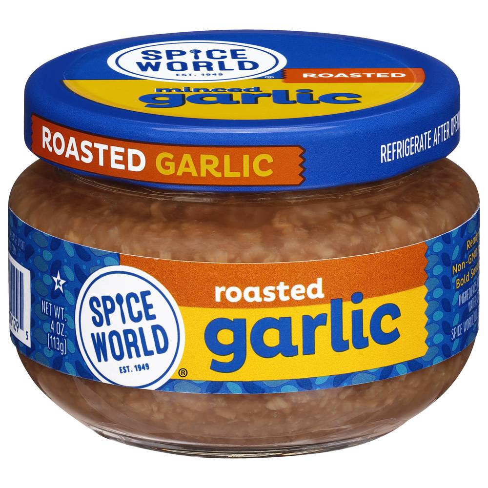 Spice World Roasted Minced Garlic (4 oz)