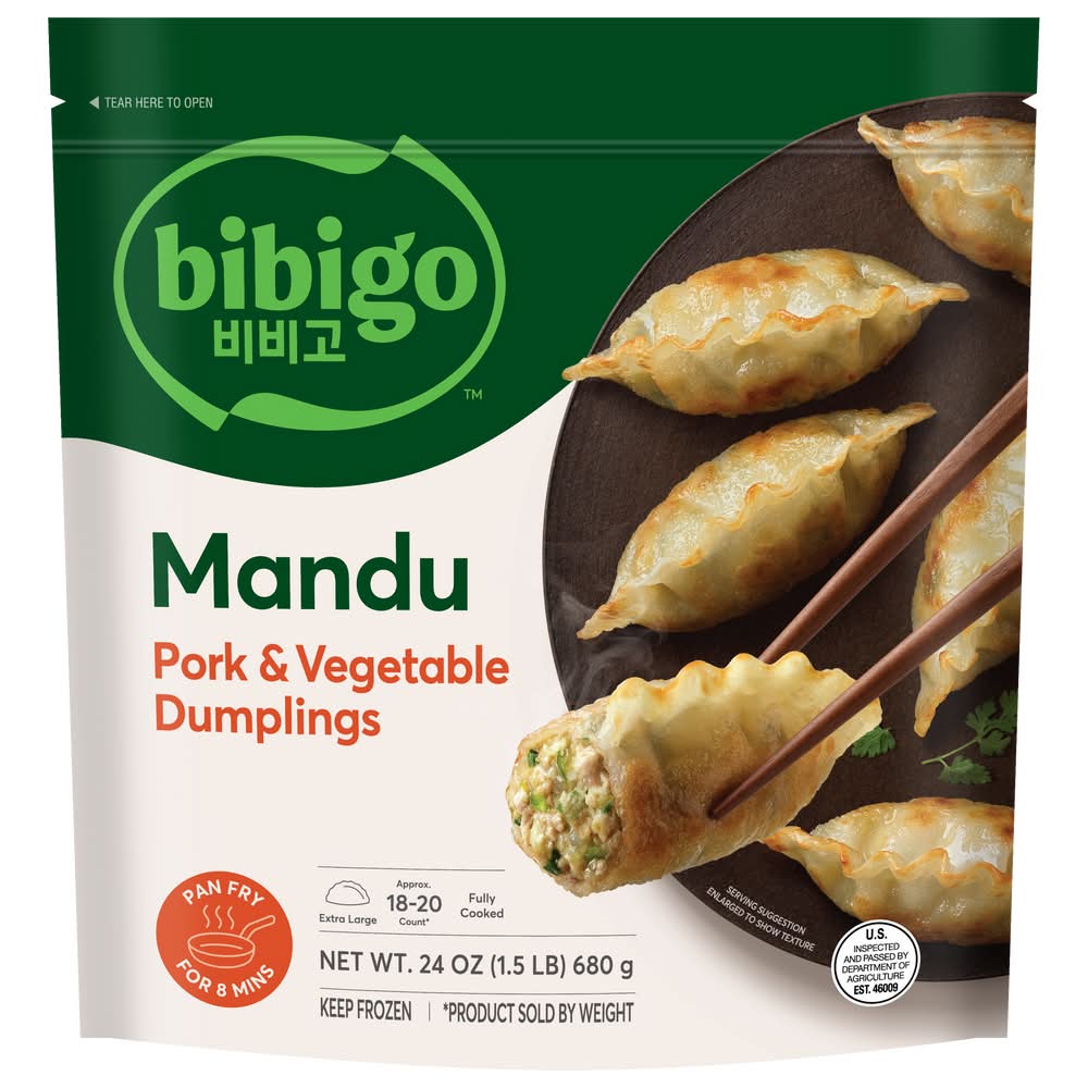 bibigo Mandu Pork & Vegetable Dumplings (24 oz)