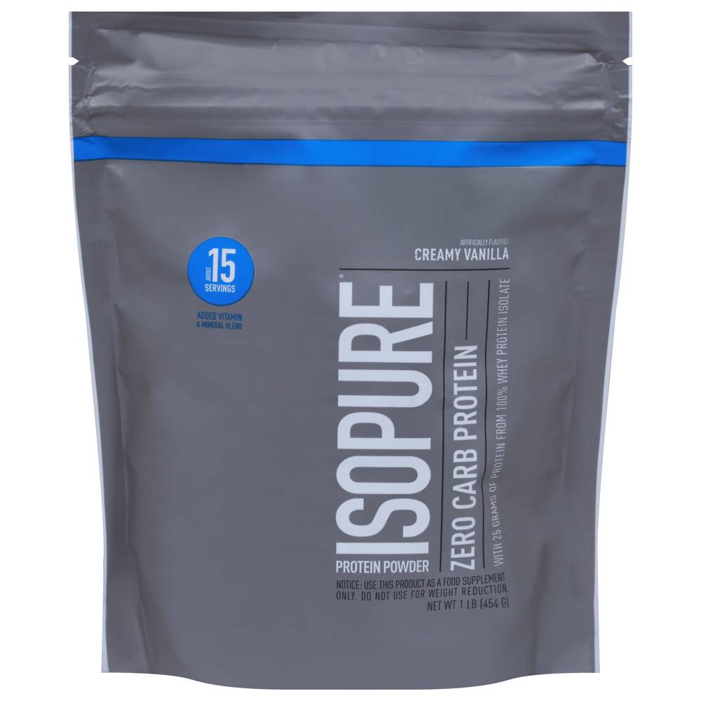 Isopure Zero Carb Creamy Vanilla Protein Powder (1 lbs)