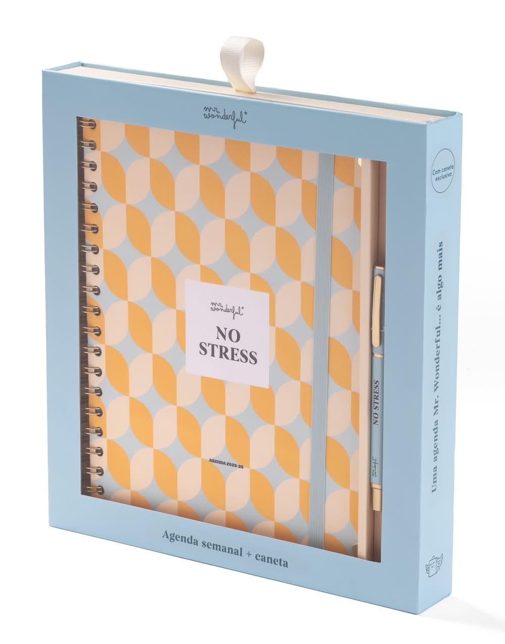 Conjunto Agenda 25-26 + Caneta - No Stress