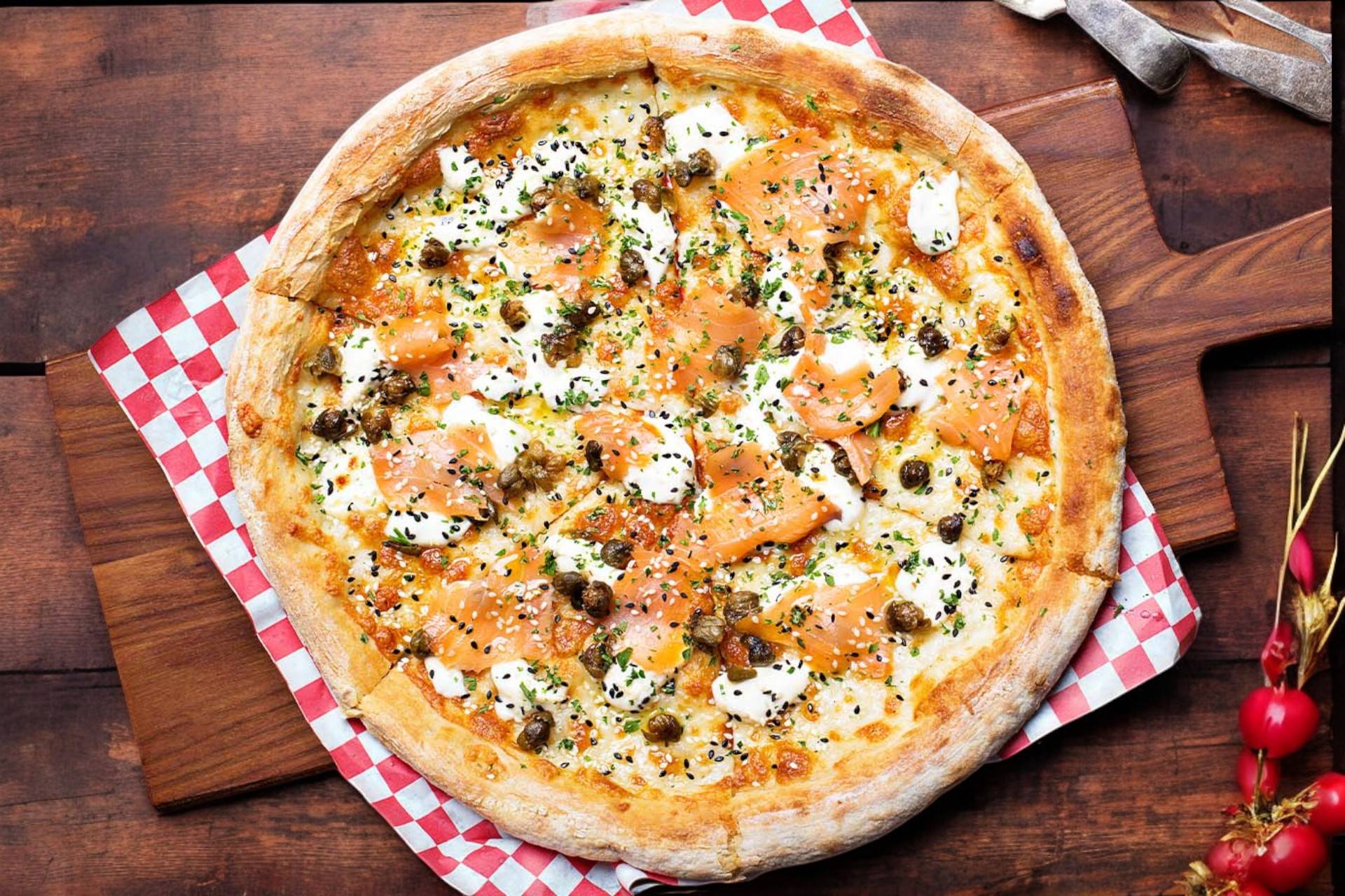 Pizza saumon🍕🥳