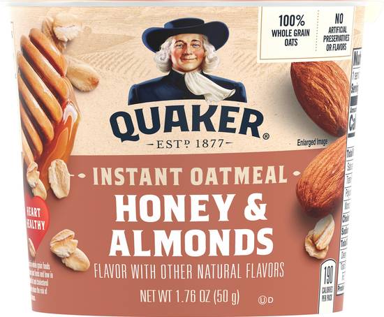 Quaker Honey & Almonds Instant Oatmeal