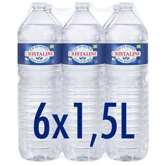 Cristaline eau de source plate 6x1L50