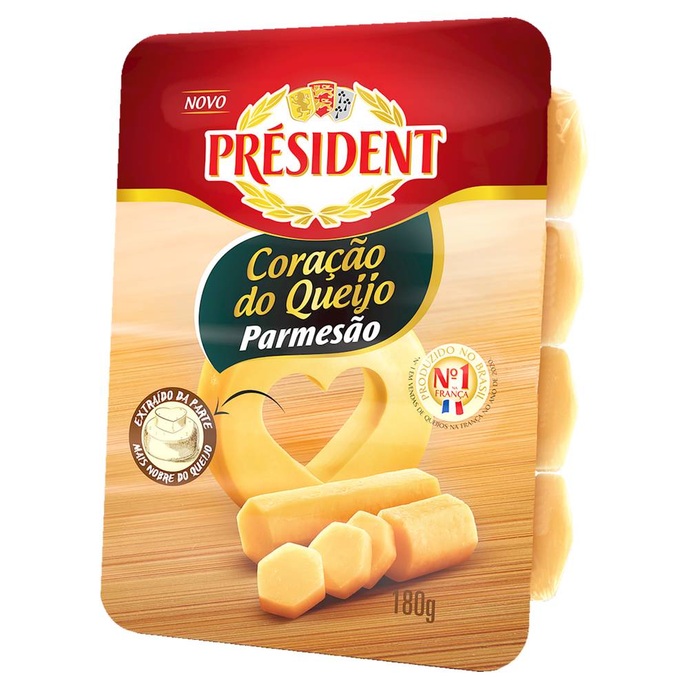 Président coração do queijo parmesão (180 g)