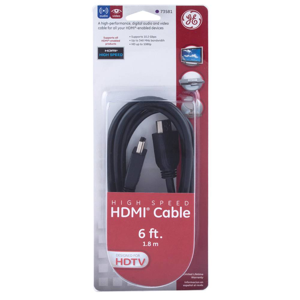 General electric cable hdmi (blister 1 pieza)
