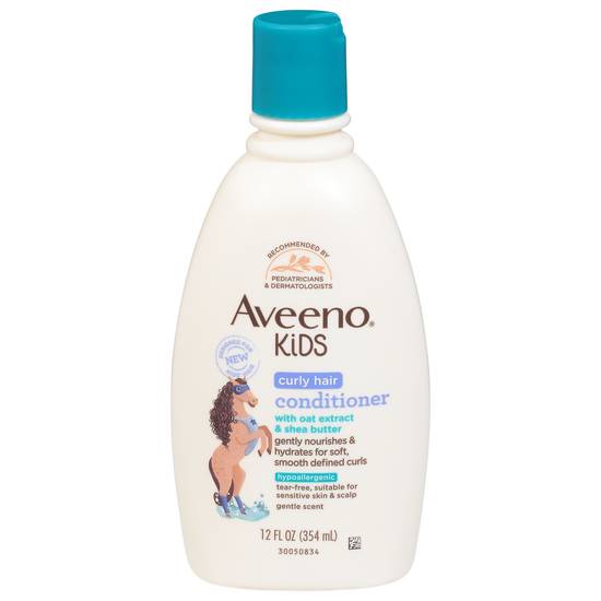 Aveeno Kids Curly Hair Conditioner, Hypoallergenic (12 oz)