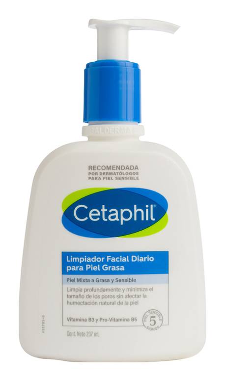Cetaphil · Limpiador facial diario para piel grasa (237 ml)