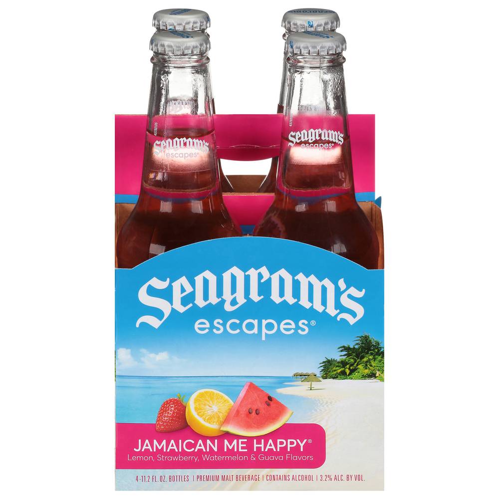 Seagram's Escapes Jamaican Me Happy Premium Malt Beverage (4 pack, 11.2 fl oz)