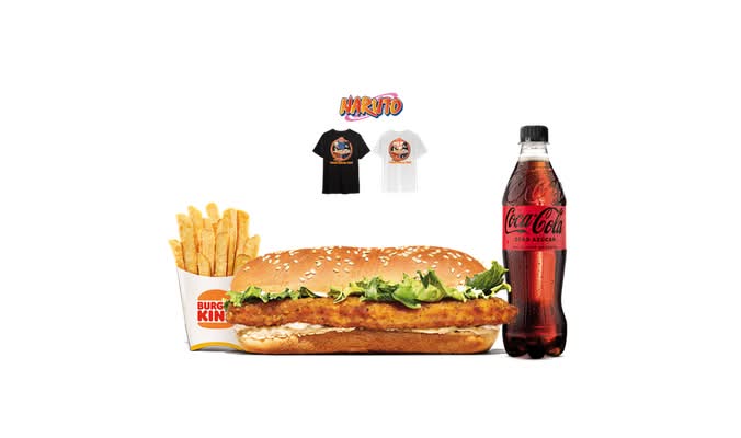 Menu Long Chicken + T-shirt Naruto