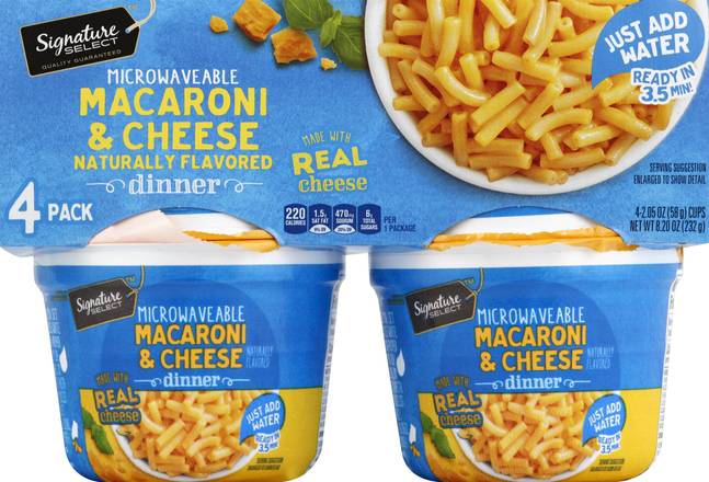 Signature Select Macaroni & Cheese Dinner (4 x 2.1 oz)