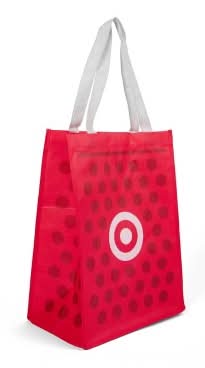 Target Reusable Printed Tote Bag, Red