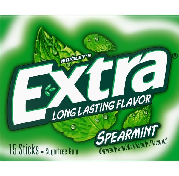 Extra® Spearmint Sugarfree Gum - 15 Sticks