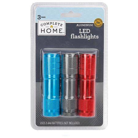 Complete Home Led Aluminum Flashlights Assorted