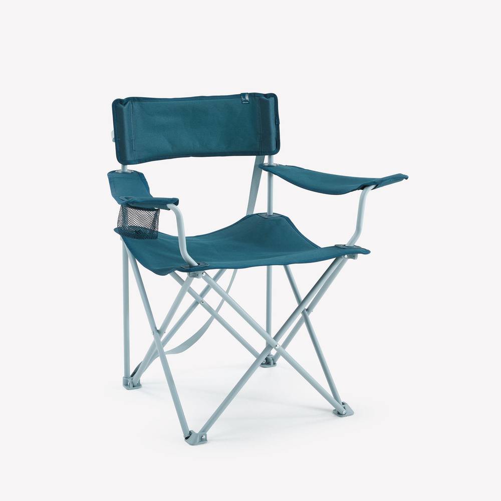 SILLA PLEGABLE PARA CAMPING QUECHUA (Azul, sin talla)