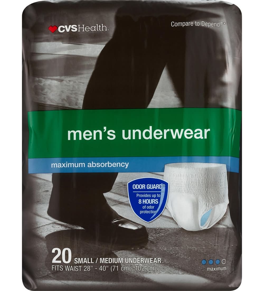 CVS Pharmacy Underwear, Men, Small-Medium (18 ct)