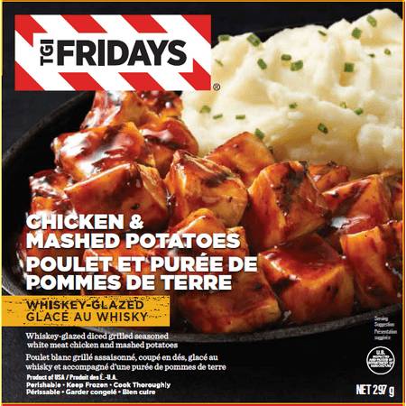 Tgi Fridays Whiskey Glazed Chicken And Mashed Potatoes, 10.5 Oz (Frozen)
