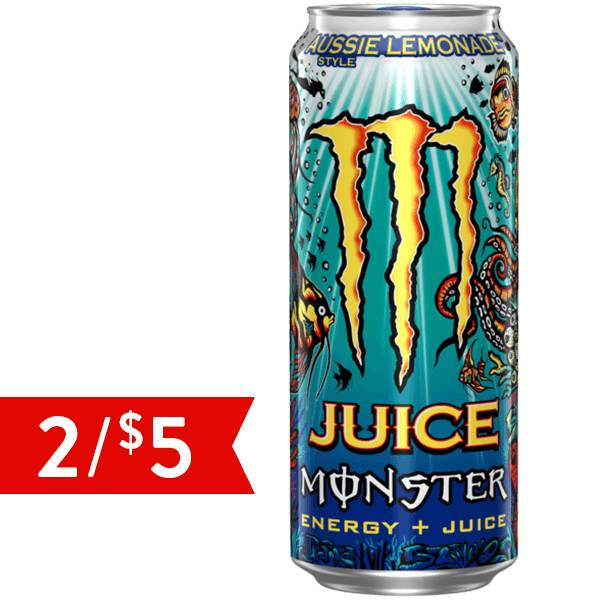 Monster Aussie Lemonade Juice 16oz