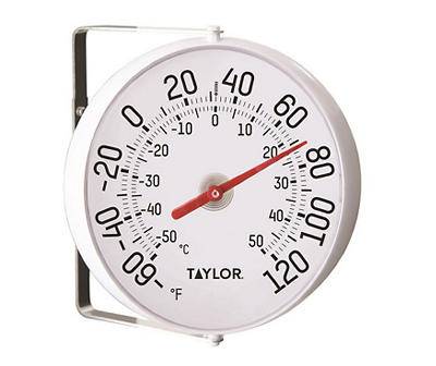 White Dial Wall Thermometer