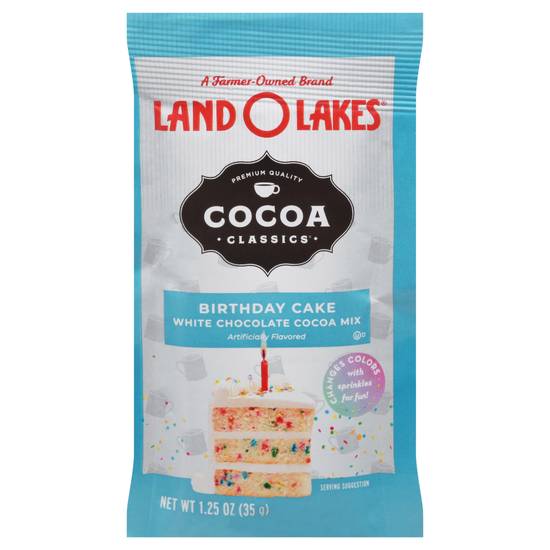 Land O Lakes Classics Birthday Cake White Chocolate Cocoa Mix