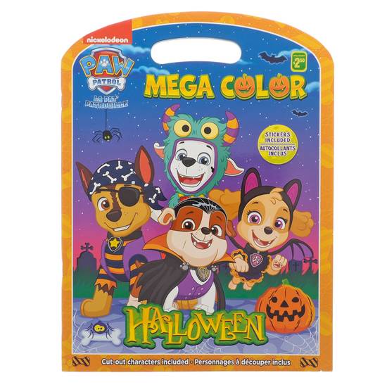 Paw Patrol Halloween-Easy To Hold Coloring Book (9" x 12")
