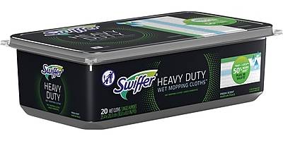 Swiffer Sweeper TRAP + LOCK Heavy Duty Wet Mop Refill Cloth, Fresh Scent, 20/Pack (80342975)
