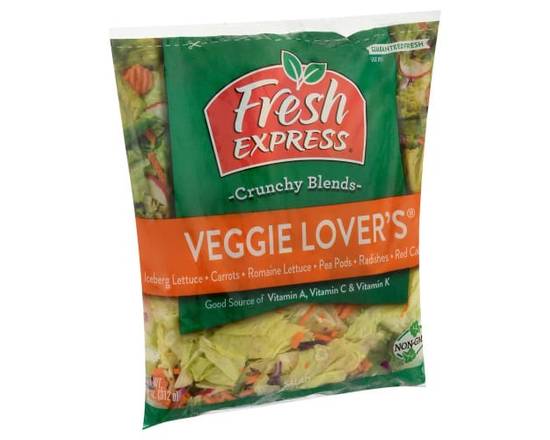 Order Fresh Express · Veggie Lovers Salad (11 oz) food online from Safeway store, Butte on bringmethat.com
