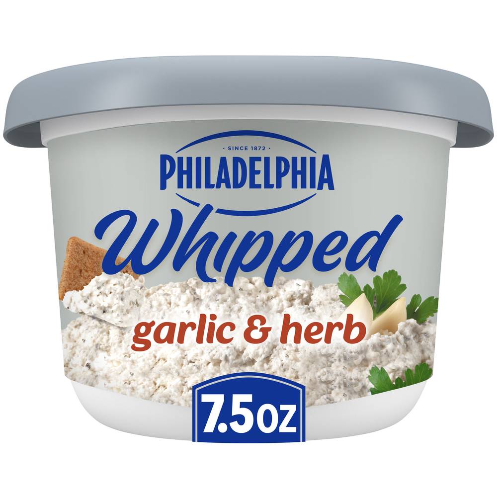 Philadelphia Whipped Cream Garlic & Herb Cheese Spread (7.5 oz)