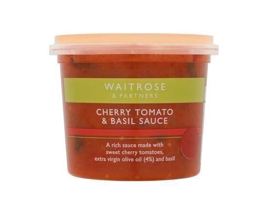 Waitrose & Partners Cherry Tomato & Basil Sauce 350g