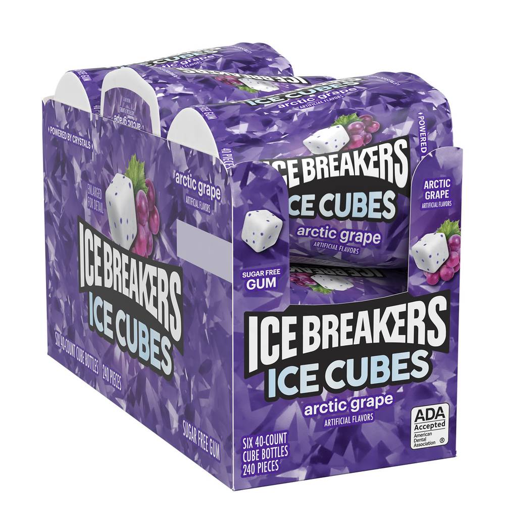Ice Breakers Cubes Sugar Free Gum, Arctic Grape (28.35 g, 6 ct)
