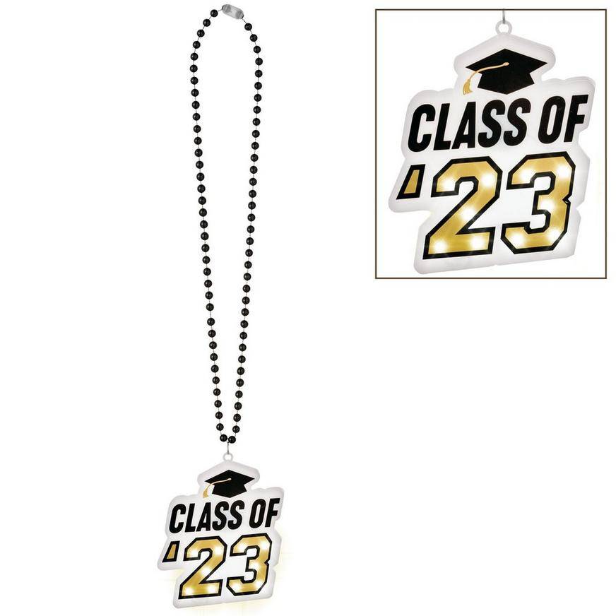 Light-Up Class of '23 Graduation Bead Necklace, 23in