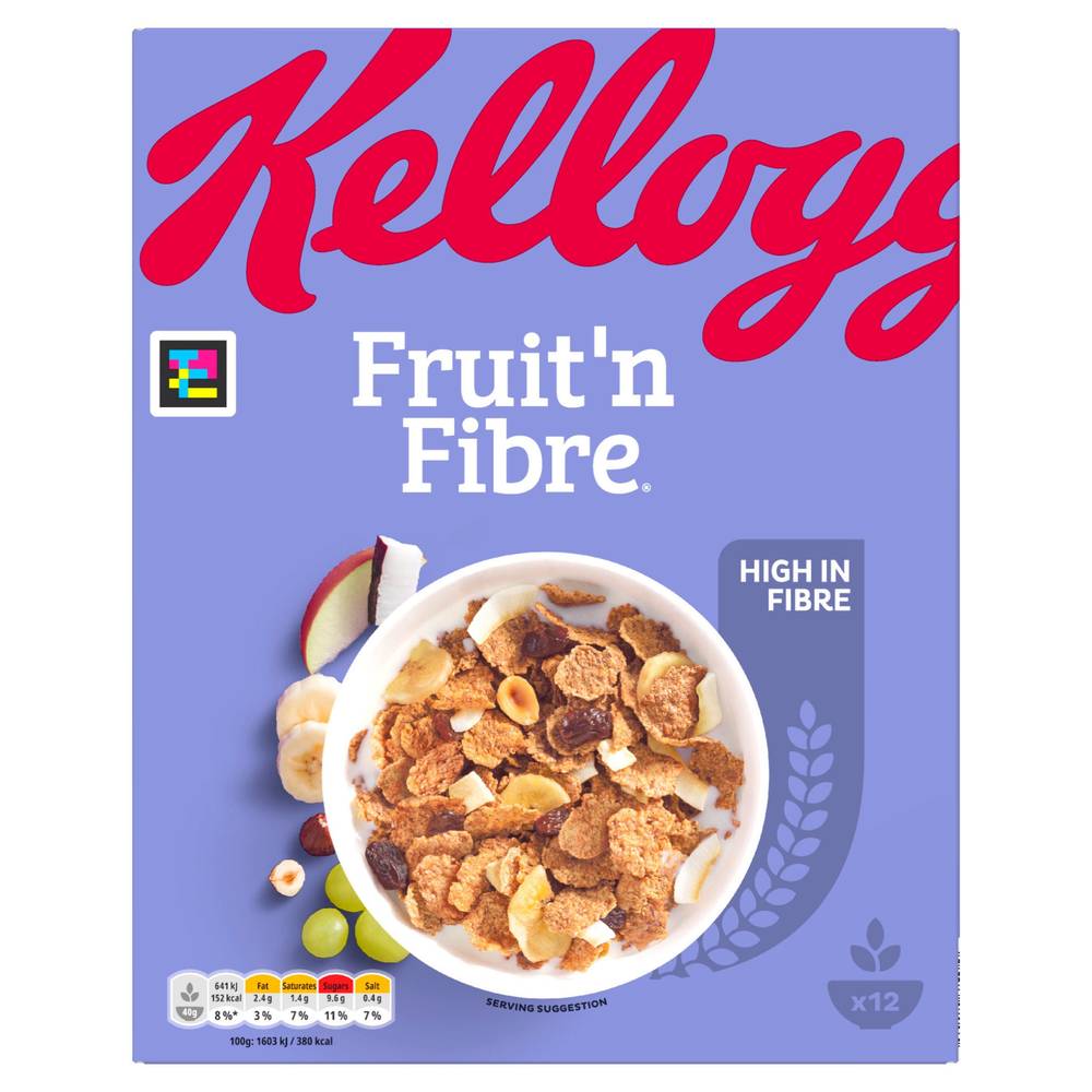 Kellogg's Fruit 'N Fibre Breakfast Cereal (500g)