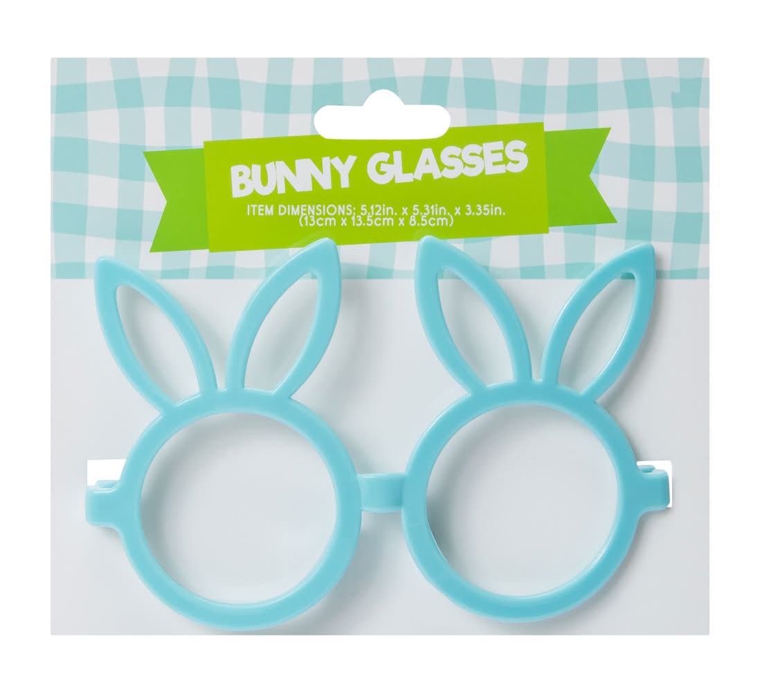 Easter Bunny Glasses Blue