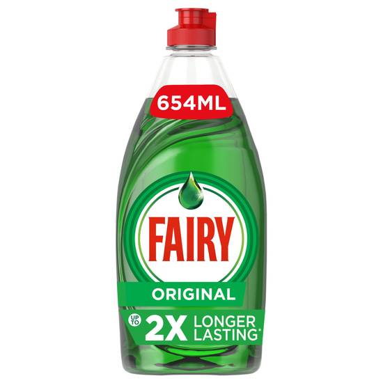 Fairy Original Green Washing Up Liquid with Lift Action 654ml