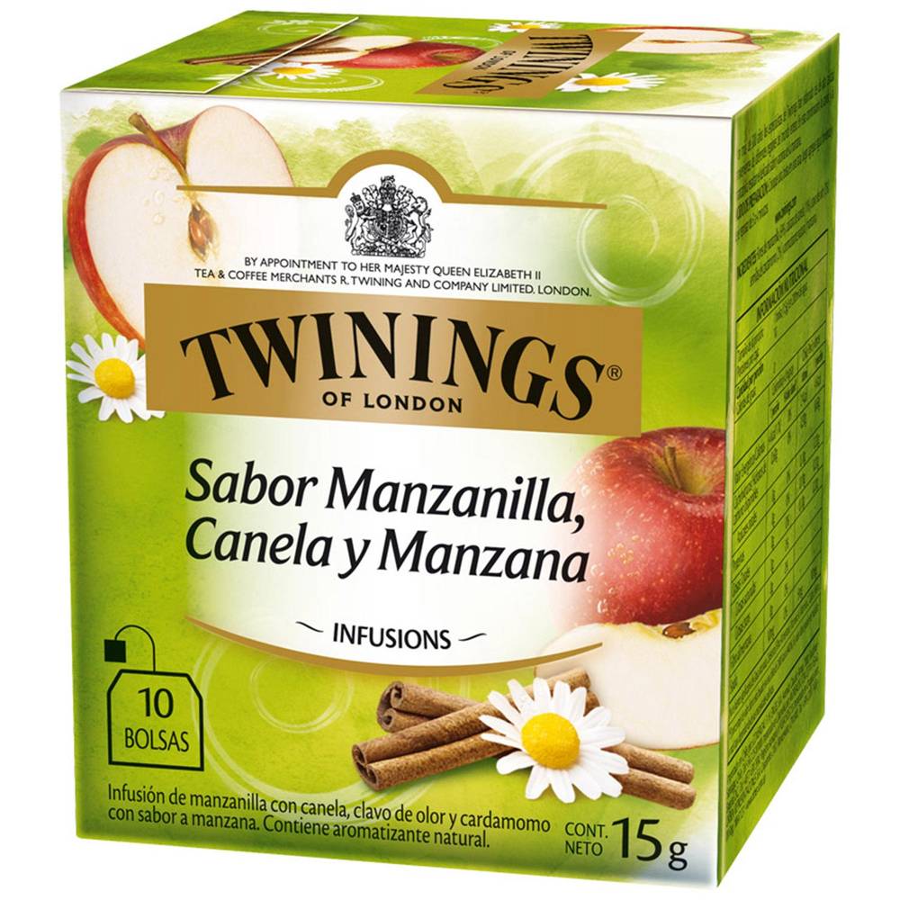Twinings infusión manzanilla, canela y manzana (caja 10 u)