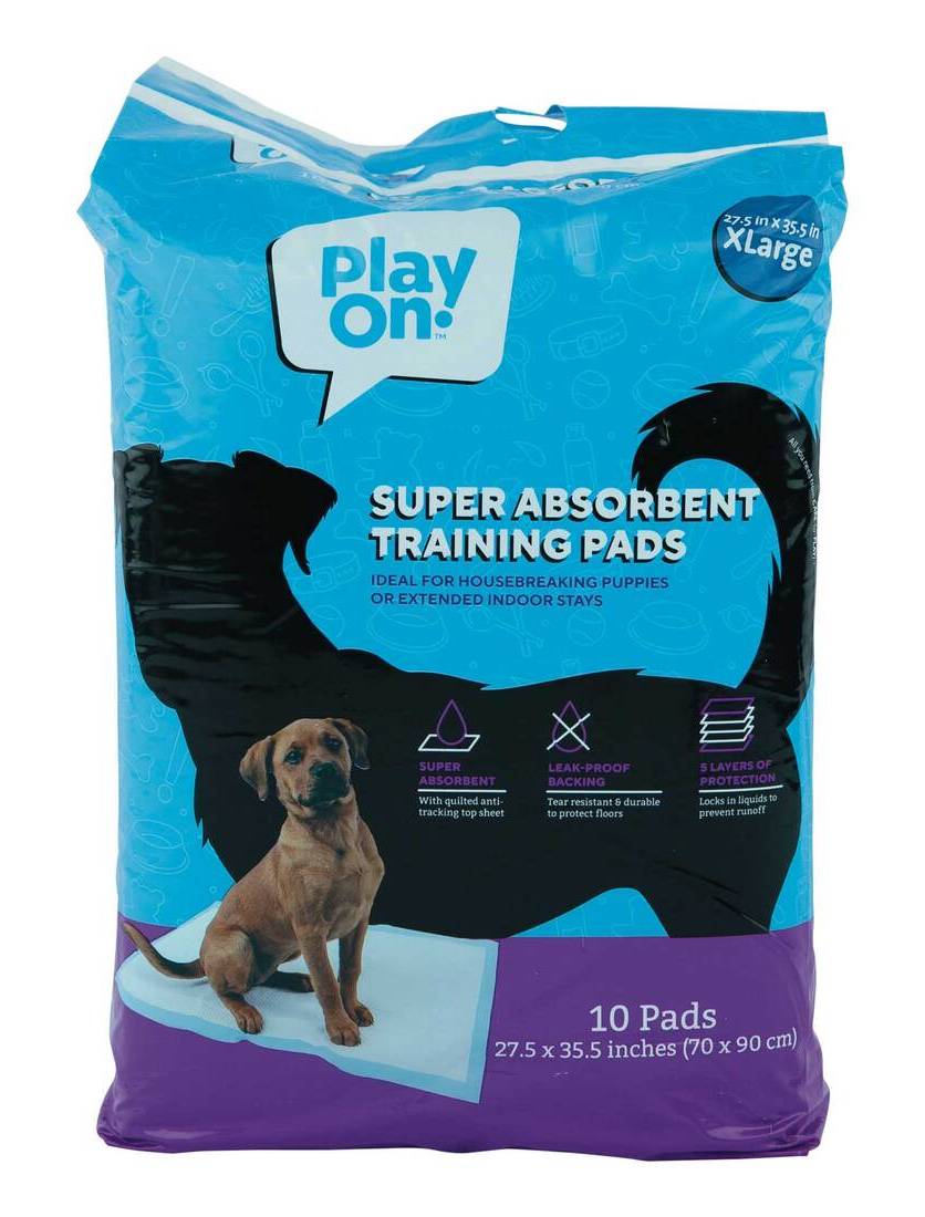 Play On Super Absorbent Training Pads, Standard (10 ct)