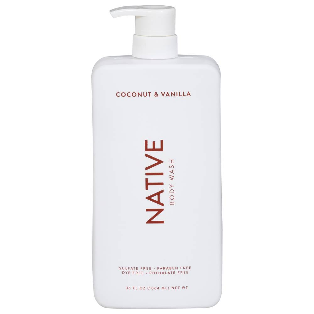 Native Body Wash, Coconut-Vanilla